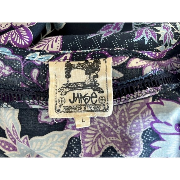 Jaase Floral Maxi Dress - Black and Purple - Picture 4 of 8